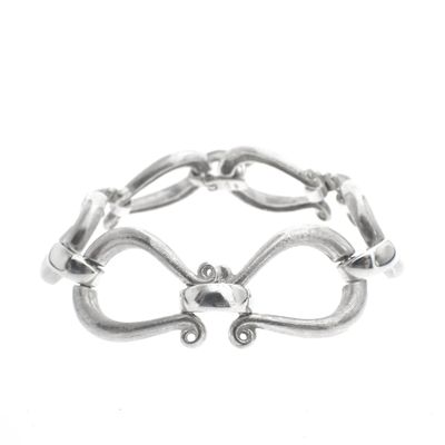Sturdy silver fantasy link bracelet | 21 cm Image 1 of Sturdy silver fantasy link bracelet | 21 cm