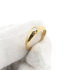 Image 8 of Gold solitaire ring with diamond; 0.20 ct.