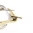 Afbeelding 7 van Bicolor gouden broche met diamanten; 0,06 ct. 