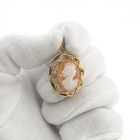 Image 7 of Vintage gold pendant with cameo