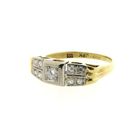 Image 7 of Gold Art Deco ring with diamond | 0.18 ct.