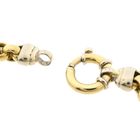 Image 5 of MGierre Bicolor Gold Figaro Chain Bracelet; 18 Karat; 21 cm
