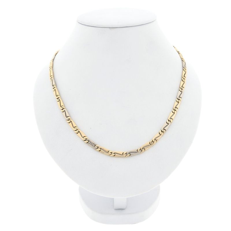 Image 1 of Bicolor gold fantasy link chain