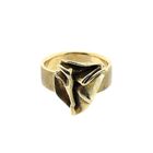 Image 3 of Golden ring with organic design