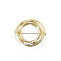 Tricolor gold fantasy brooch