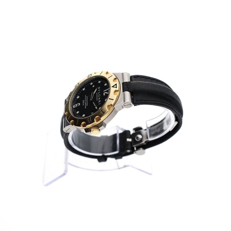 Image 15 of Bvlgari Diagono Diver SD38SG; Automatic gold/steel watch