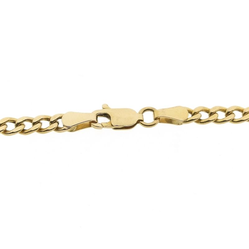 Image 4 of Gold Figaro link chain | 51 cm