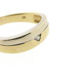 Image 6 of Two-tone gold ring with zirconia