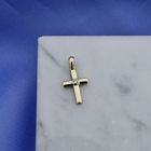 Image 8 of Gold cross pendant with diamond | 0.02 ct.