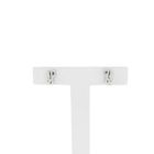 Image 1 of White gold fantasy stud earrings with diamonds | 0.02 ct.