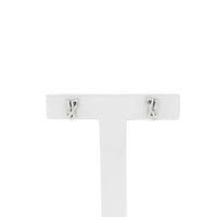 White gold fantasy stud earrings with diamonds | 0.02 ct.