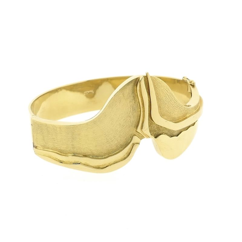 Image 6 of Robust gold slave bracelet.
