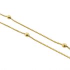 Image 4 of 18K Gold Venetian Link Bead Chain | 42.5 cm