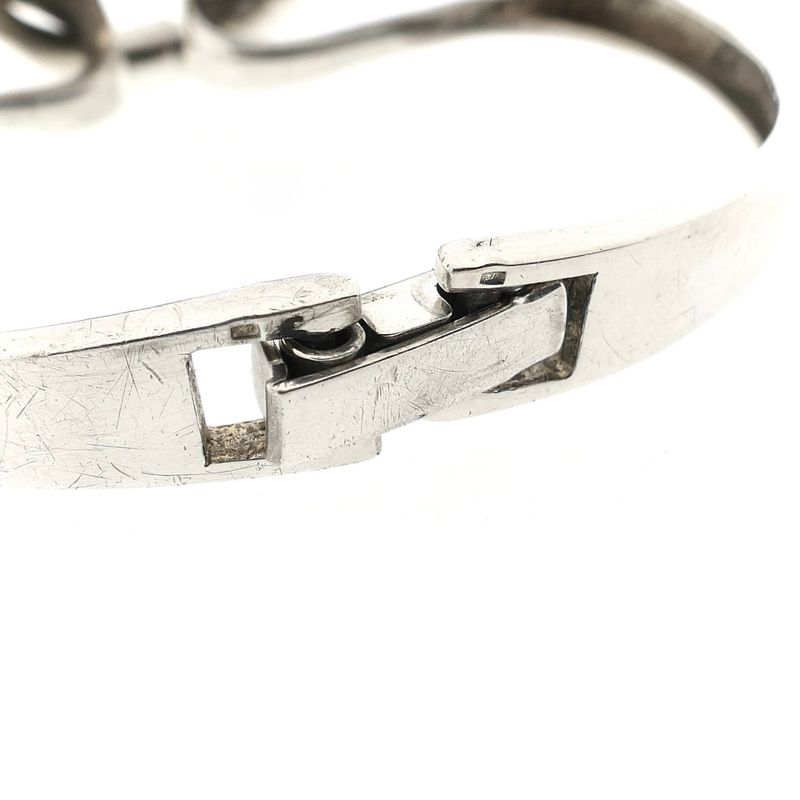Image 6 of Silver Robust Fantasy Slave Bracelet; Size M