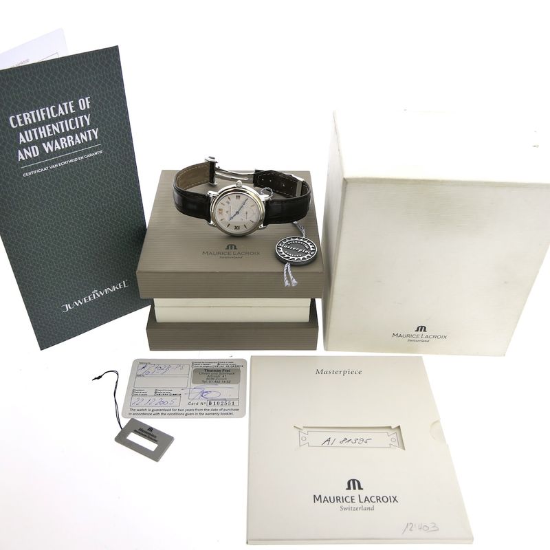 Image 15 of Maurice Lacroix Masterpiece 'Peseux Classic' MP7028; 18k gold/steel men's watch