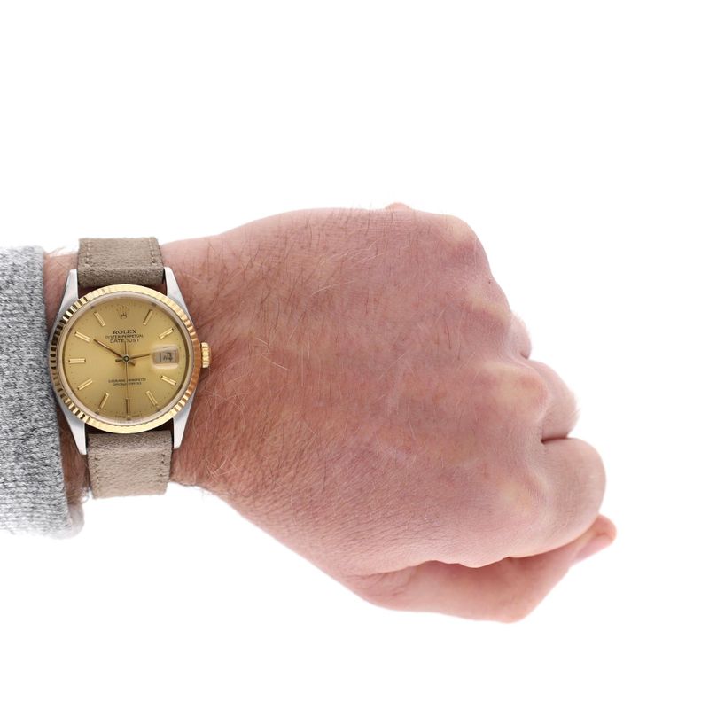 Image 8 of Rolex Datejust 36mm 16233; Automatic Watch in 18k Gold/Stainless Steel