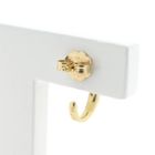 Image 5 of Gold stud earrings with citrine and diamonds; 0.08 ct.