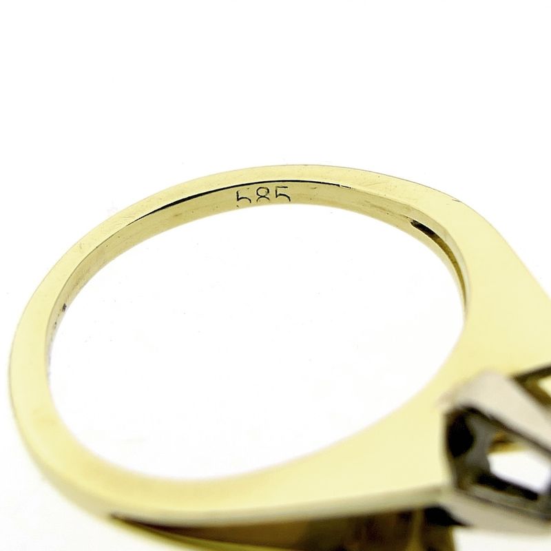 Image 5 of Gold ring with diamond 0.04 ct.