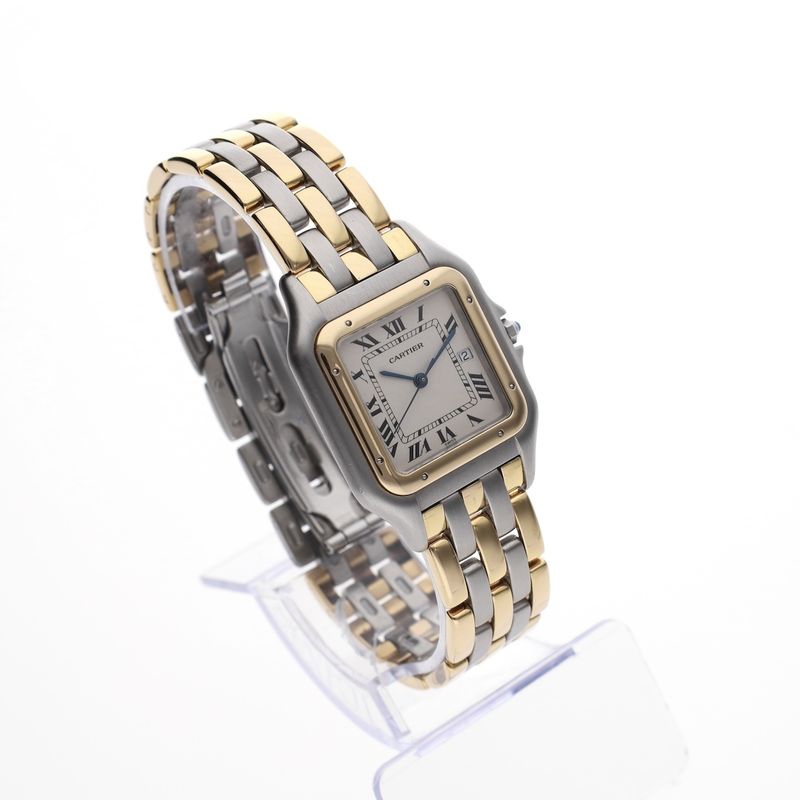 Image 3 of Cartier Panthère '3 Row' Large/Jumbo 183957; 18ct. Gold/steel watch