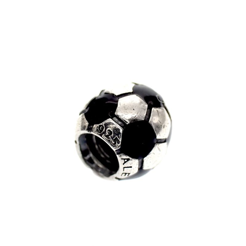 Image 1 of Pandora charm; Silver; Football