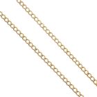 Image 3 of Gold thin gourmet link necklace | 40.5 cm