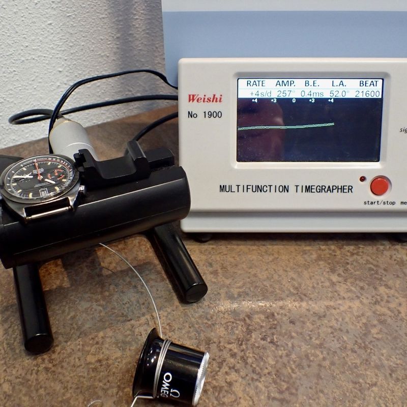 Image 8 of Heuer Monza Chronograaf; Vintage heren horloge