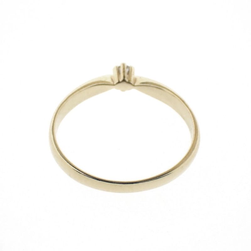 Image 9 of Gold solitaire ring with diamond 0.03 ct.