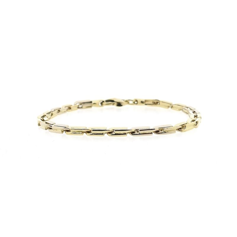 Image 1 of Two-tone gold fantasy link bracelet