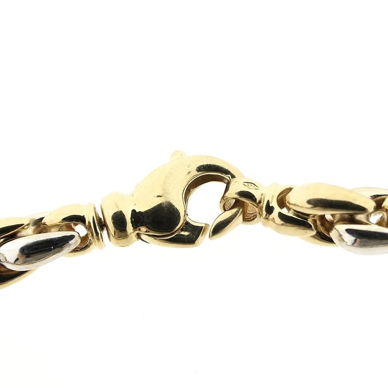 Image 5 of Two-tone gold fantasy link necklace