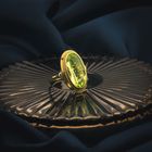 Image 2 of Gold ring with synthetic gemstone from the 60s | Vintage