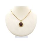 Image 3 of Gold pendant with carnelian | Vintage