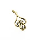 Image 5 of Vintage gold pendant with diamonds; 0.06 ct.