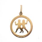 Image 3 of Gold pendant of the zodiac sign Gemini