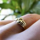 Image 6 of Gold ring with knotted design