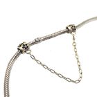 Image 2 of Pandora safety chain; Gold; Flowers | 7 cm