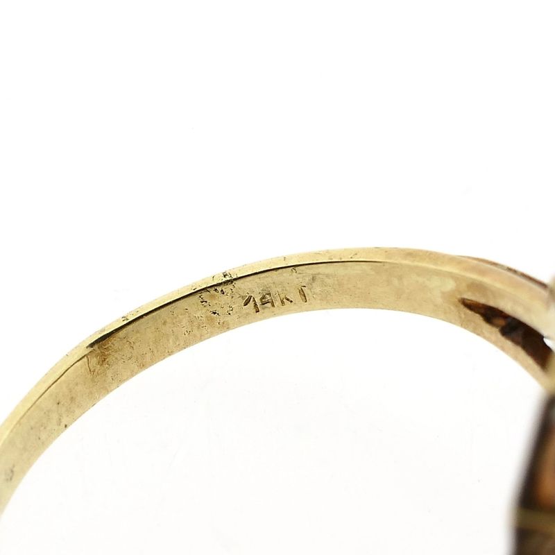Image 6 of Gold Art Deco Ring with Diamond; 0.51 ct.