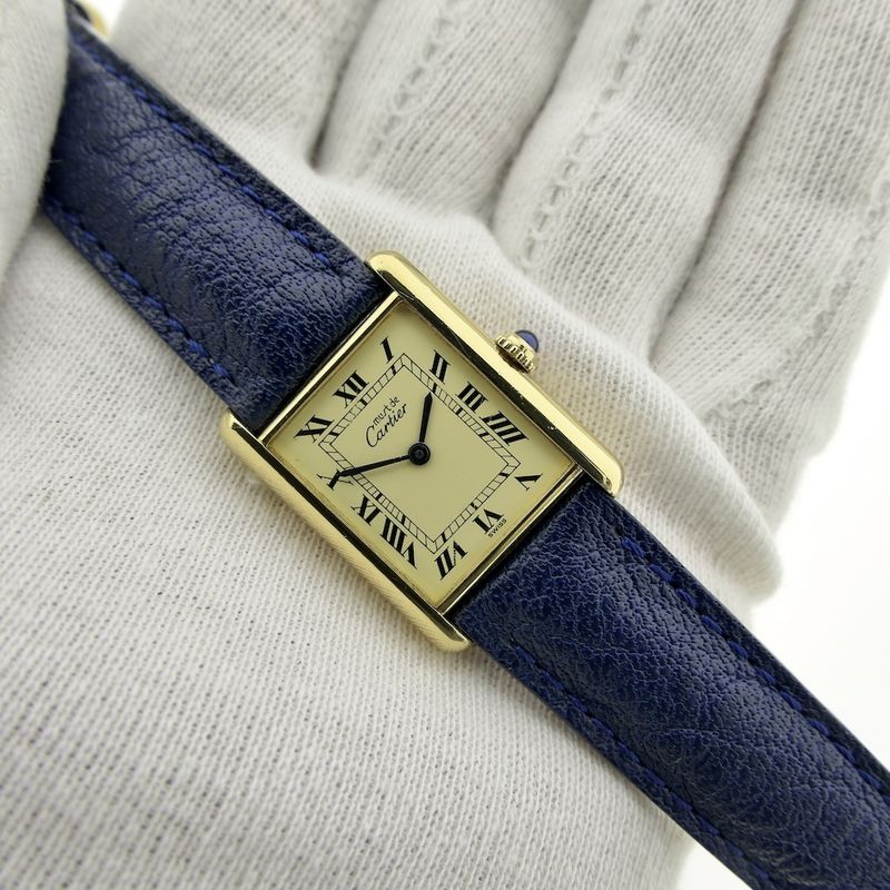 Image 13 of Cartier Tank 'Vermeil'; Women's watch