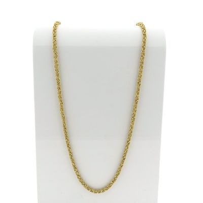 Image 1 of Gold square king link necklace