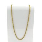 Image 1 of Gold square king link necklace