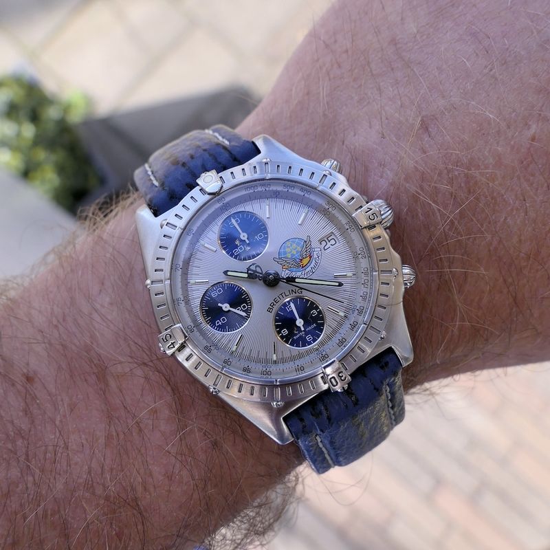 Image 16 of Breitling Chronomat 'Blue Impulse' Chronograph; Limited edition men's watch