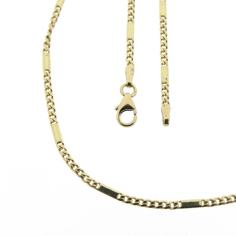 Image 1 of Gold closed Figaro link chain | 45 cm