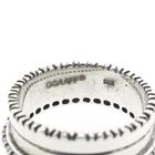 Image 4 of Silver wide ring with zirconia; GGAAFF