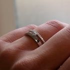 Image 7 of White Gold Ring with Diamond; 0.25 ct.; 14 Karat; Size 16.75