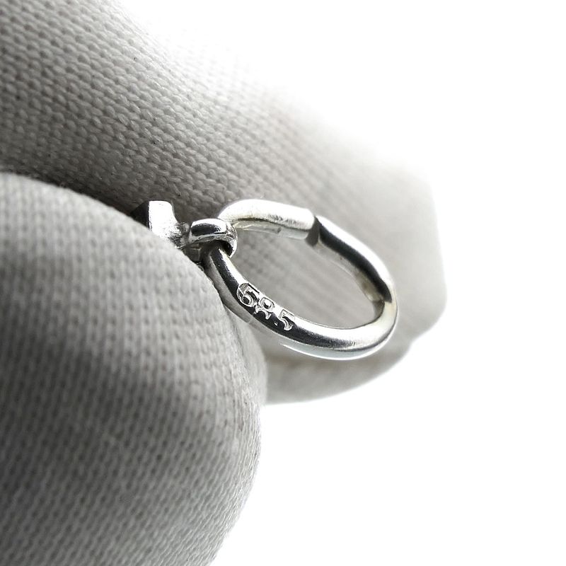 Image 4 of White gold apple pendant with diamond | 0.02 ct.