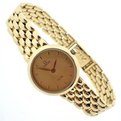 Image 2 of Omega DeVille; 18k. gouden dames horloge