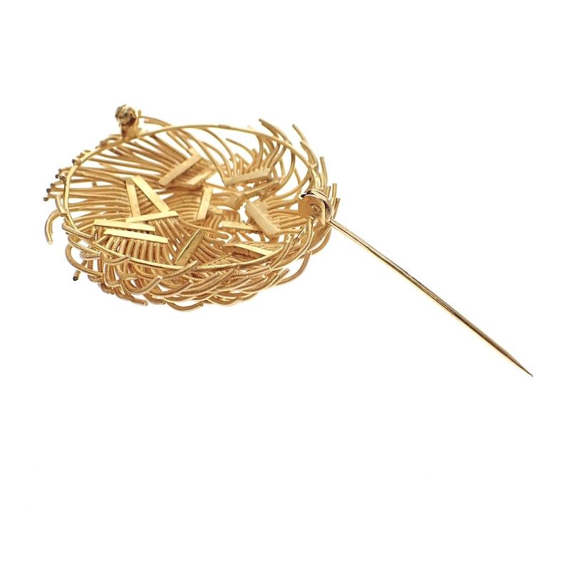 Image 4 of Vintage gold fantasy brooch