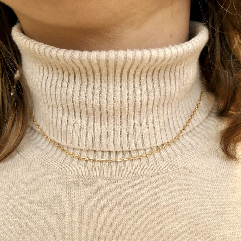 Image 7 of 18K Gold Anchor Link Chain | 40cm