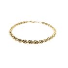 Image 3 of Gold Twisted Link Bracelet; 14 karat; 20.5 cm