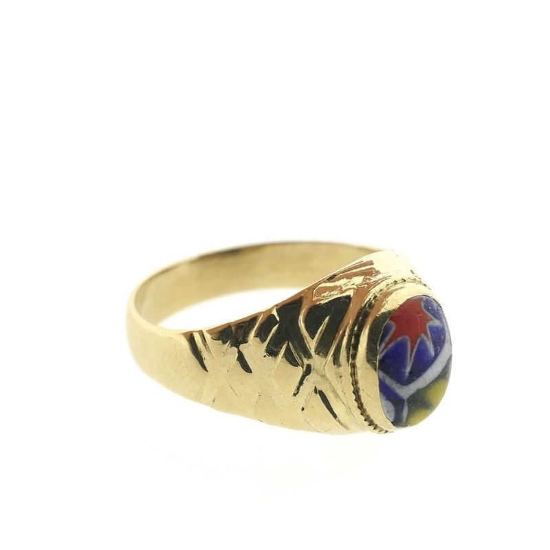 Image 4 of 18-karat gold ala kondre ring | Traditional Surinamese