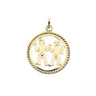 Image 1 of Gold pendant of the Gemini zodiac sign | Fabiola